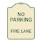 Signmission No Parking Fire Lane Heavy-Gauge Aluminum Architectural Sign, 24" x 18", TG-1824-23622 A-DES-TG-1824-23622 - alternate 1
